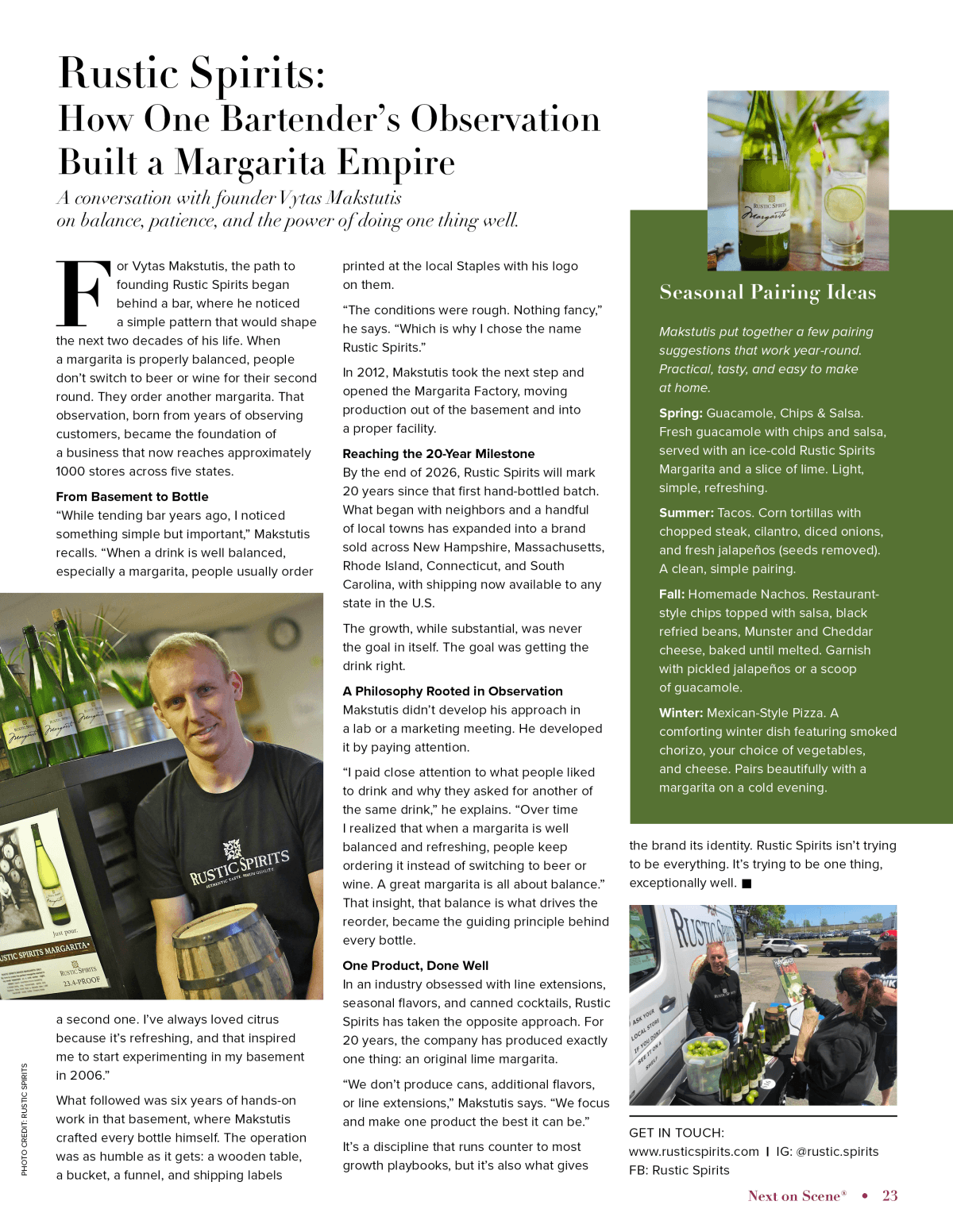 Rustic Spirits Margarita interview with Vytas (1)